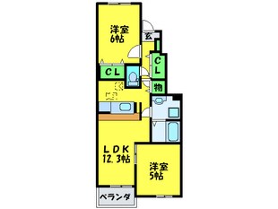 メゾンなでしこの物件間取画像